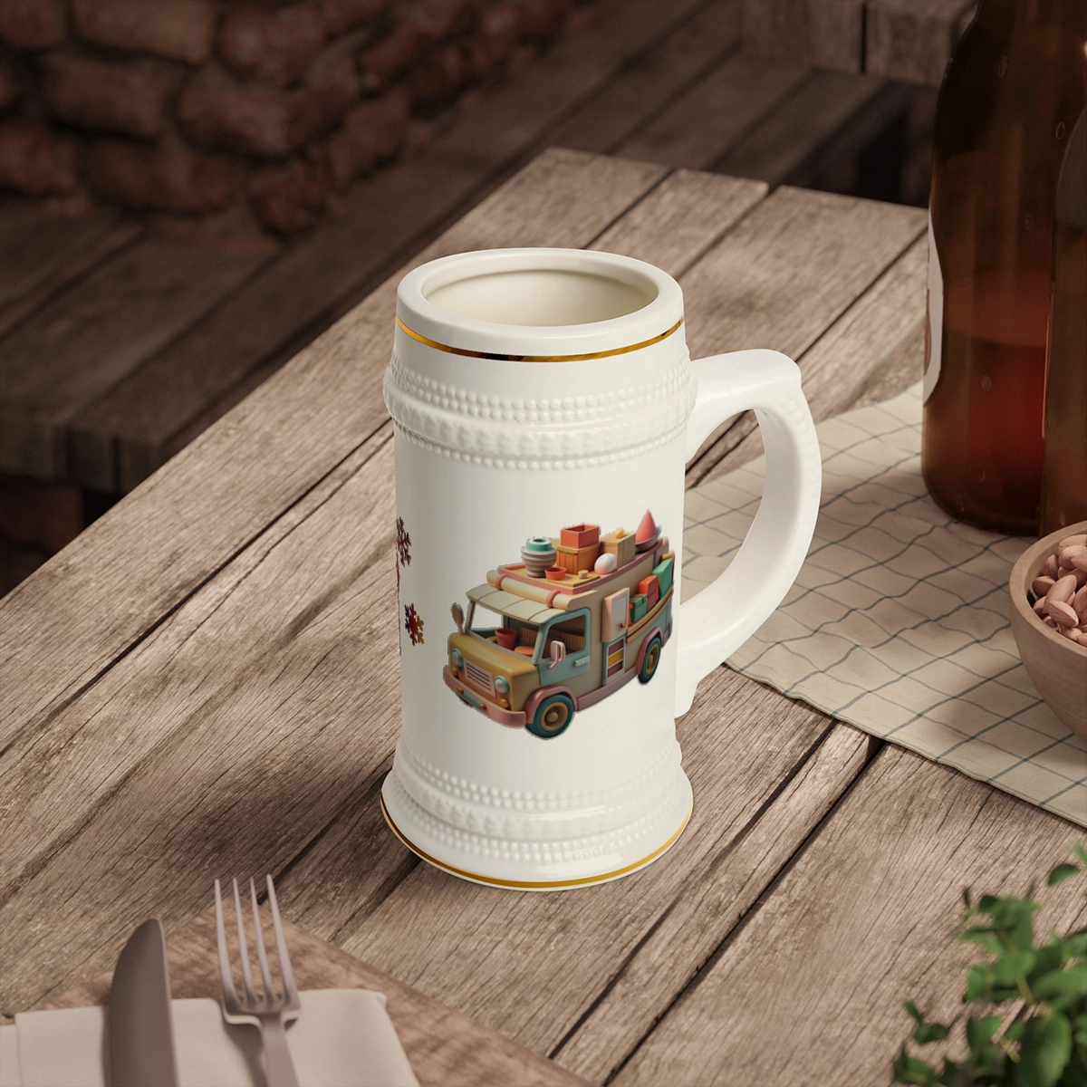 Christmas Mug, Gift for Family, Gift Fro Friend, Beer Stein Mug (ORCA Coatings) 32982