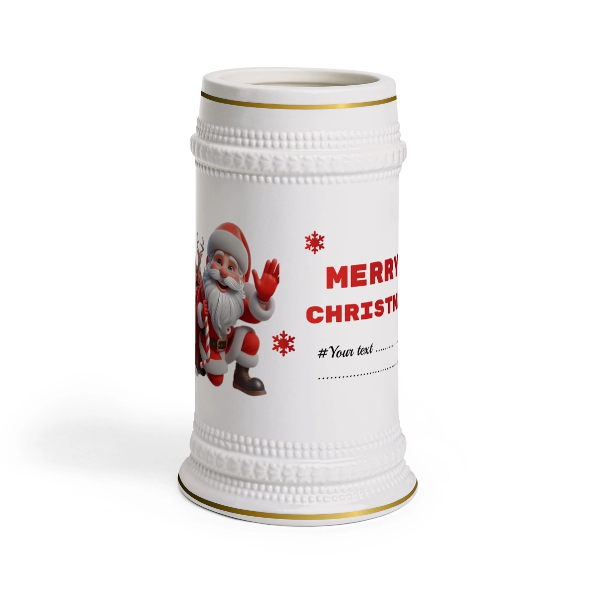 Santa Claus Mug, Gift for Family, Gift Fro Friend, Beer Stein Mug (ORCA Coatings)