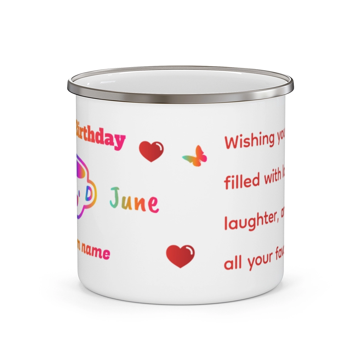 Birthday Gift Enamel Camping Mug (Generic brand) 32595