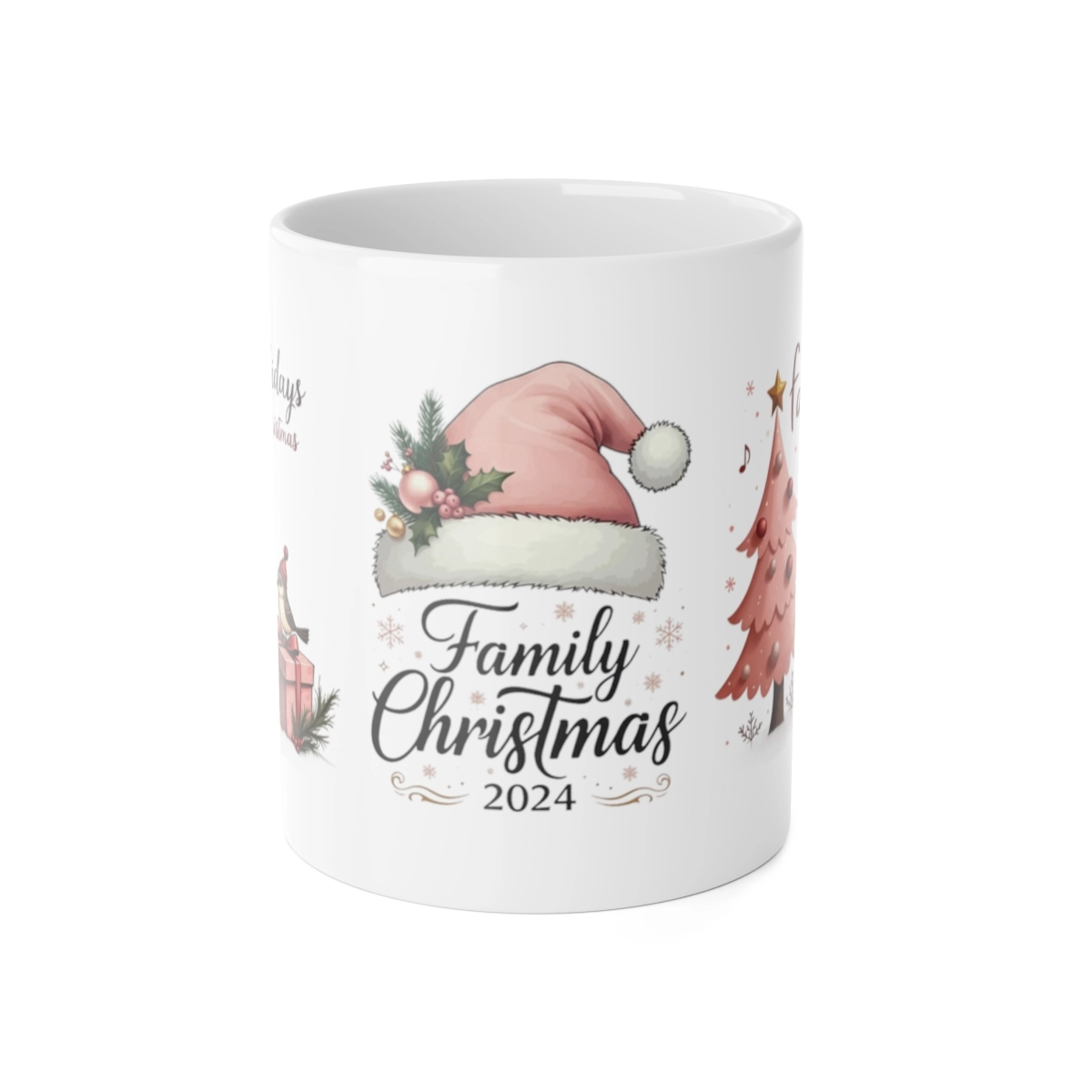 Merry Chirstmas Mug, White Ceramic Mug, 11oz (Generic brand) ☕ 33621
