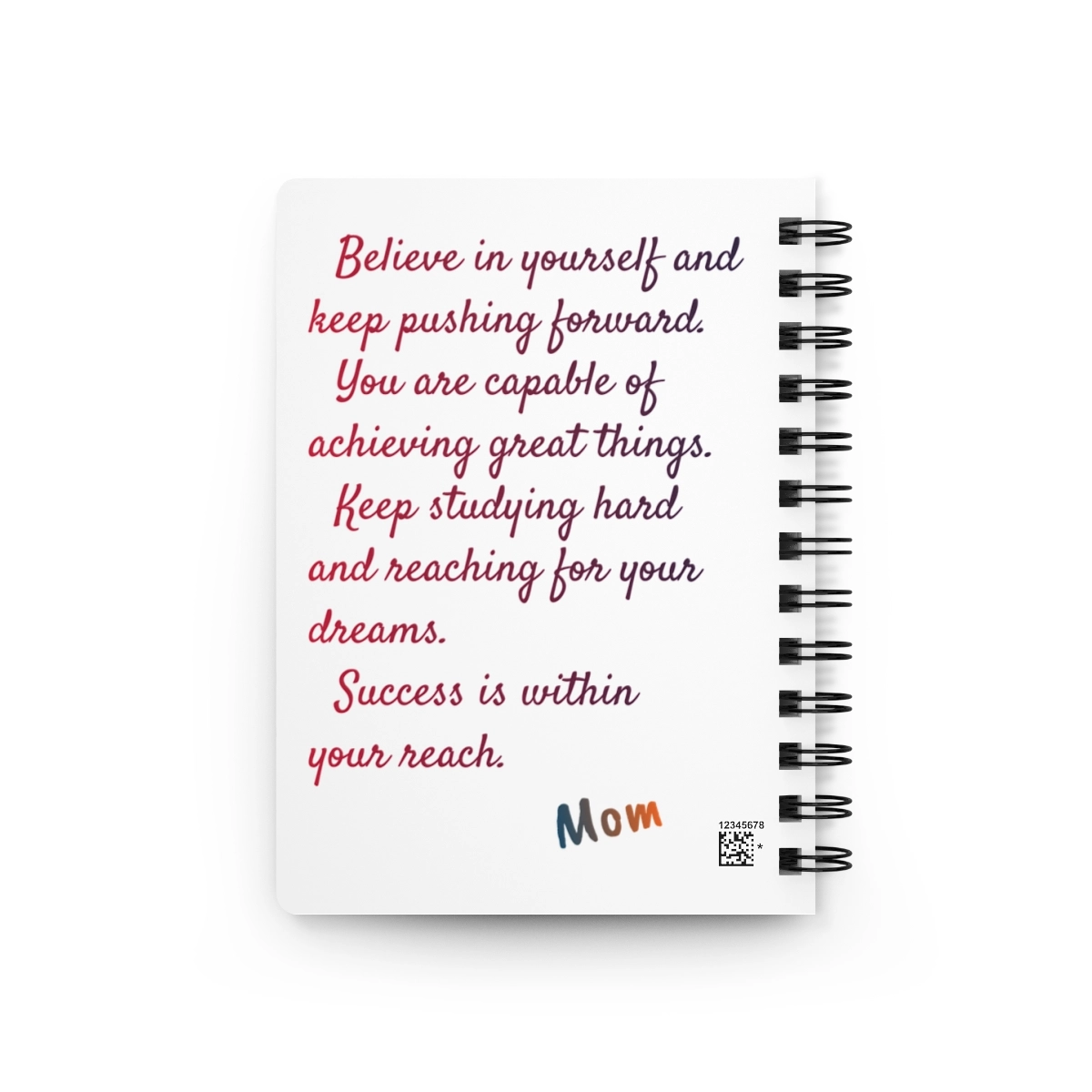 Notebook Spiral Bound Journal (Generic brand) Custom Photo text 23210