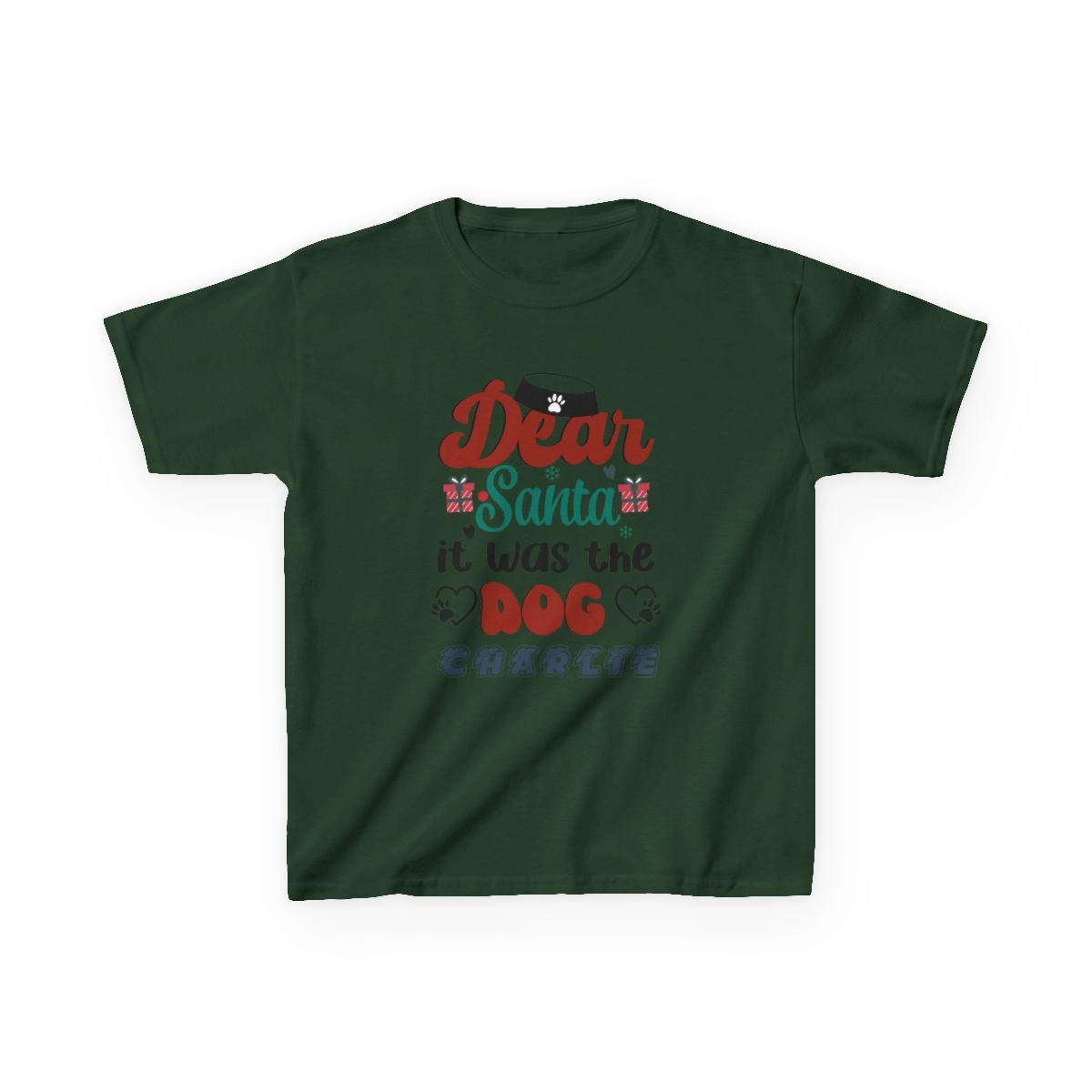 Santa Funny Shirt, Merry Shirt, Kids Heavy Cotton™ Tee (Gildan)