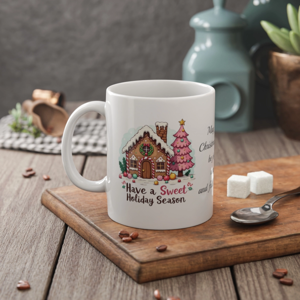 Personalized Mug, Merry Chirstmas Mug, White Ceramic Mug, 11oz (Generic brand) ☕ 33591