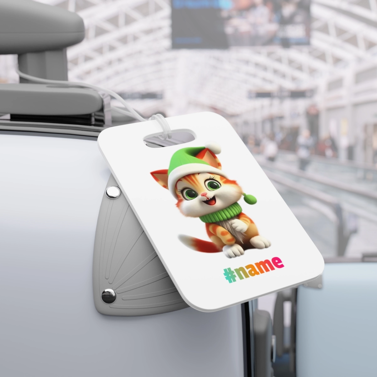 Cat Tag, Cute Cat Tag, Christmas Tag, Christmas Elf Tag, Cat Elf Tag, Luggage Tags (Generic brand) 32732