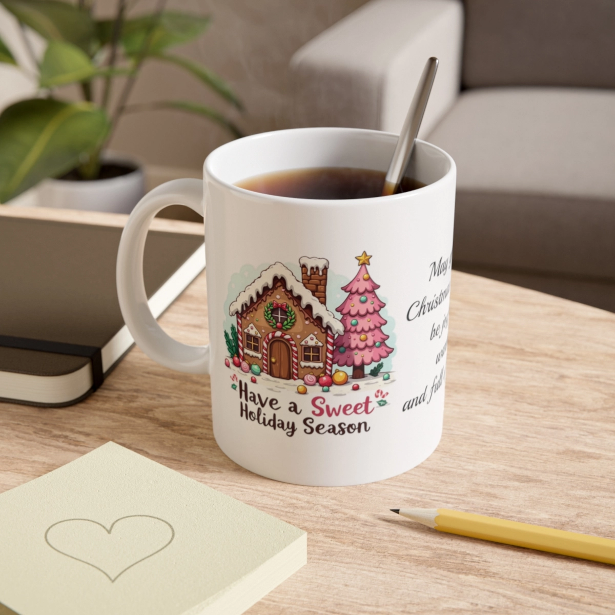 Personalized Mug, Merry Chirstmas Mug, White Ceramic Mug, 11oz (Generic brand) ☕ 33589