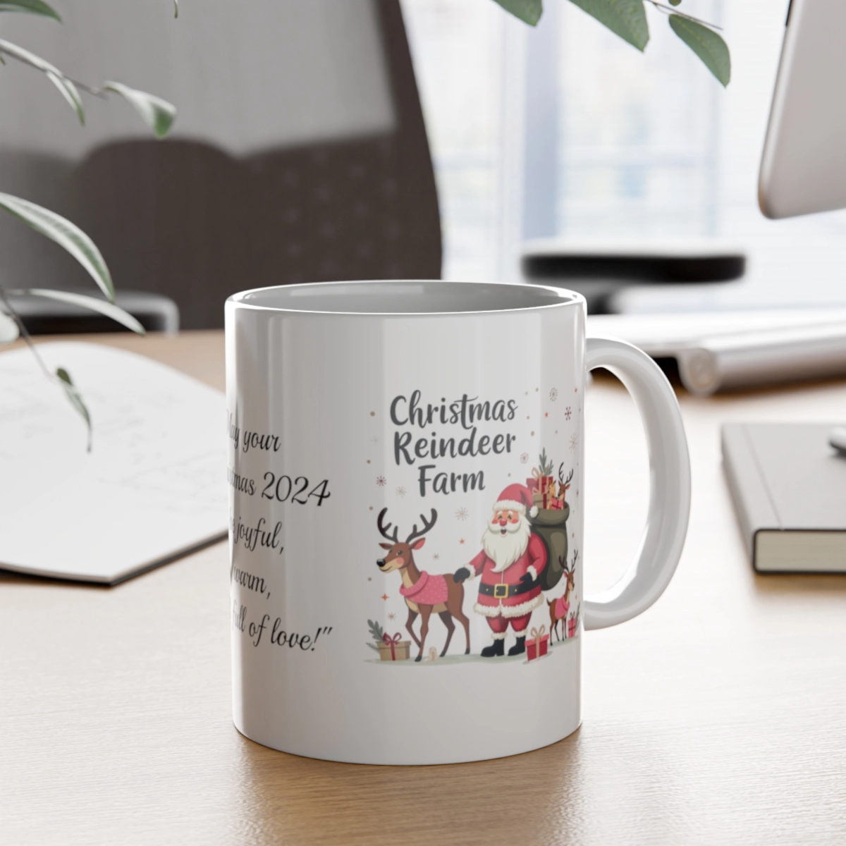 Personalized Mug, Merry Chirstmas Mug, White Ceramic Mug, 11oz (Generic brand) ☕ 33592