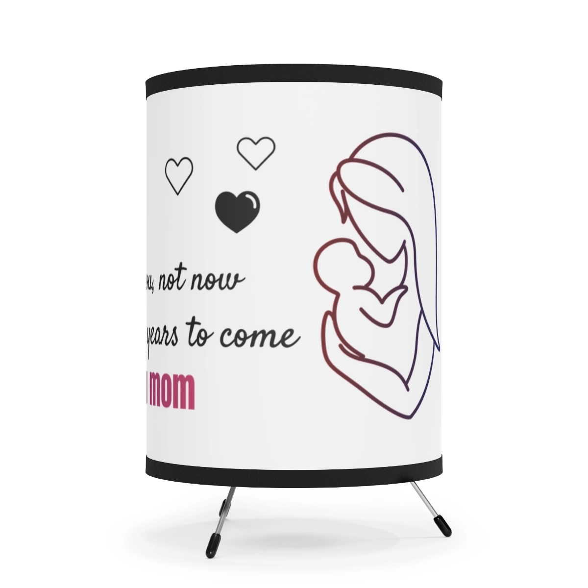 Gift for mom, Mother day, Tripod Lamp with High-Res Printed Shade 23069