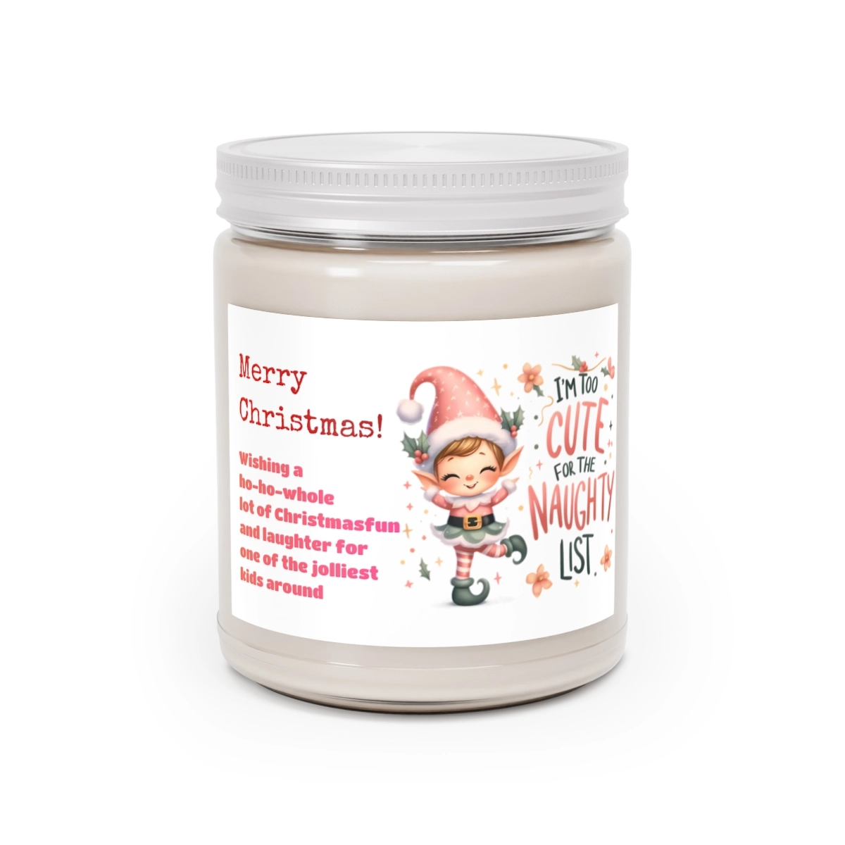 Merry Christmas Candles, Efl Candles, Personalized Candles, Scented Candles, 9oz (Generic brand)