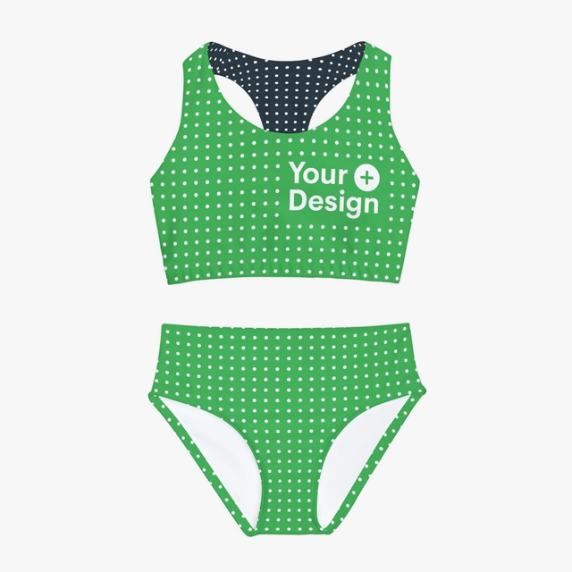 Girls Two Piece Swimsuit (AOP) (Generic brand)