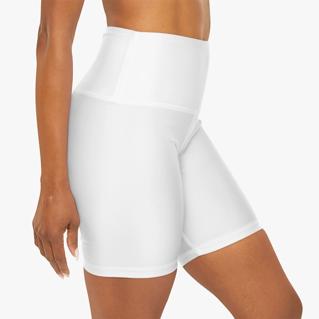 High Waisted Yoga Shorts (AOP) (Generic brand) 31677