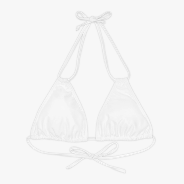 Strappy Triangle Bikini Top (AOP) (Generic brand) 31736