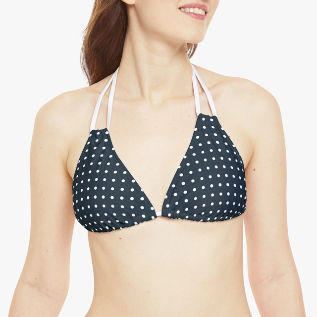 Strappy Triangle Bikini Top (AOP) (Generic brand) 31734