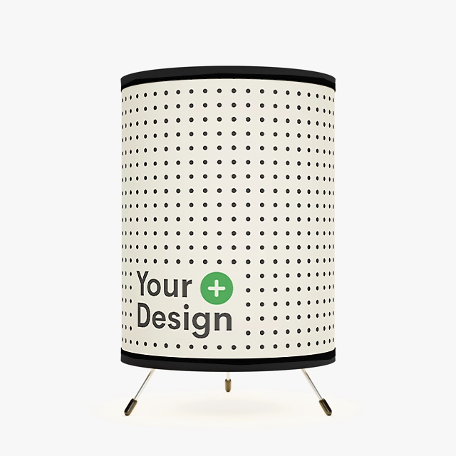 Tripod Lamp with High-Res Printed Shade, US\CA plug (Generic brand)